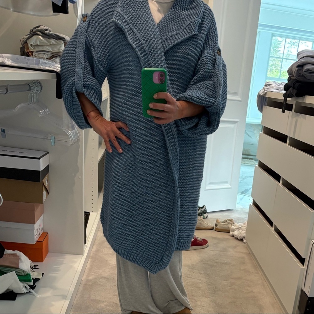 Noeline Blue Women's Cardigan - Picture 8 of 9
